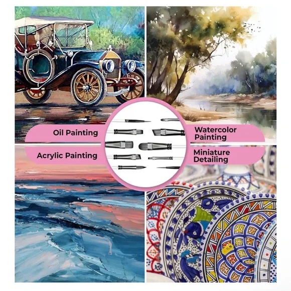 Bluebird Artists Brush 10 Piece Set - NWT! - Picture 7 of 7